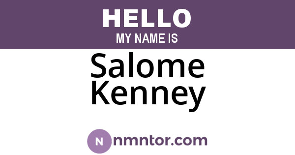 Salome Kenney