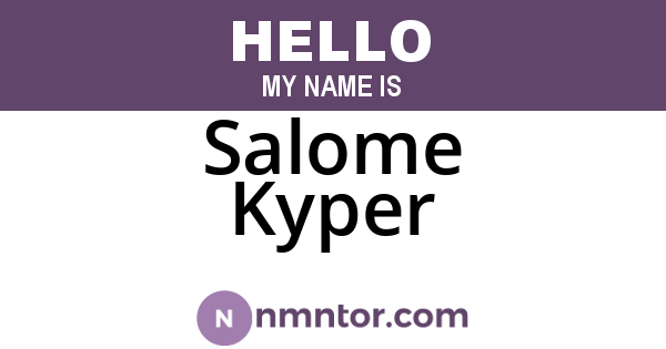 Salome Kyper