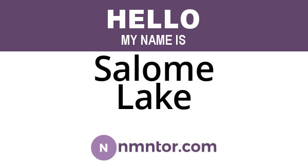 Salome Lake