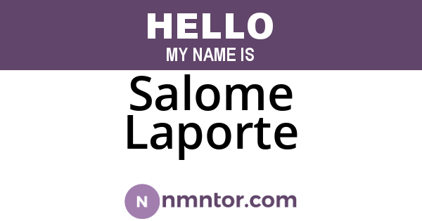 Salome Laporte