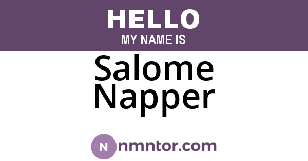 Salome Napper