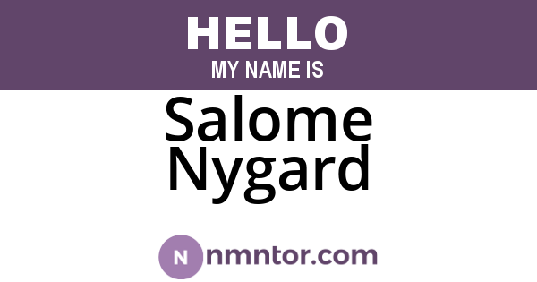 Salome Nygard