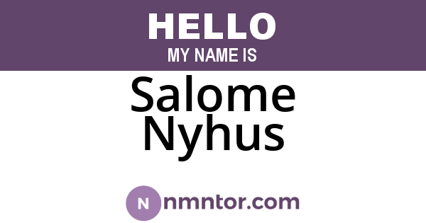Salome Nyhus