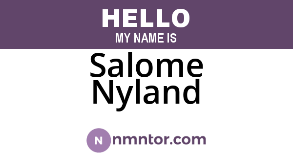 Salome Nyland