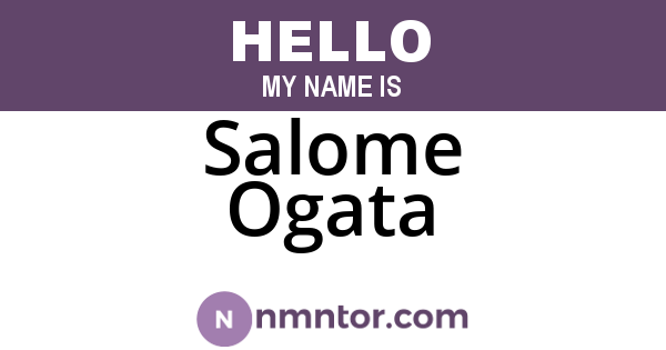 Salome Ogata