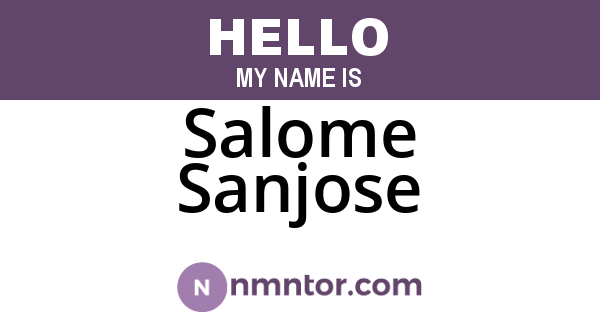 Salome Sanjose