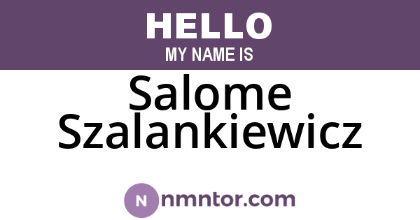 Salome Szalankiewicz