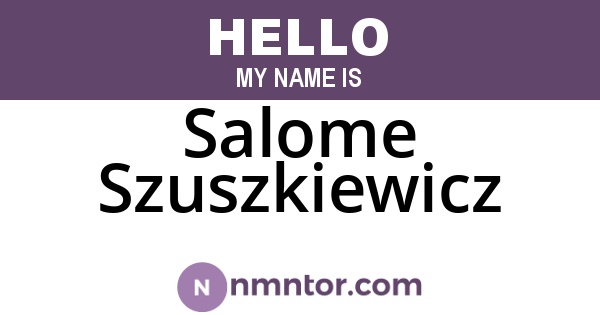 Salome Szuszkiewicz
