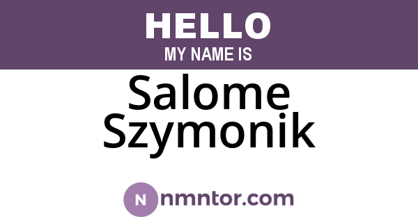 Salome Szymonik