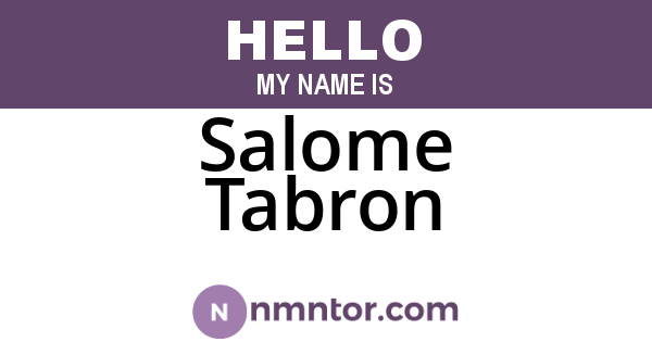 Salome Tabron