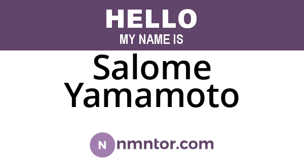 Salome Yamamoto