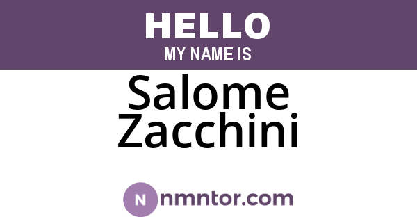Salome Zacchini