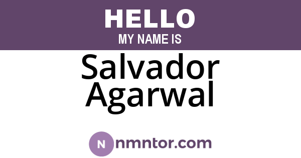 Salvador Agarwal