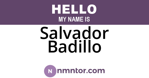 Salvador Badillo