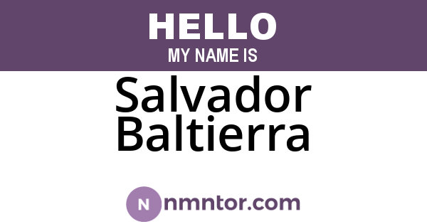 Salvador Baltierra