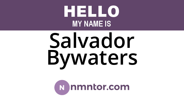 Salvador Bywaters