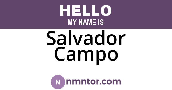 Salvador Campo