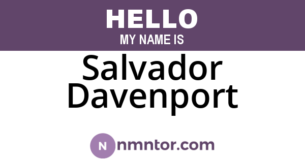 Salvador Davenport