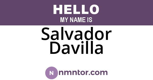 Salvador Davilla