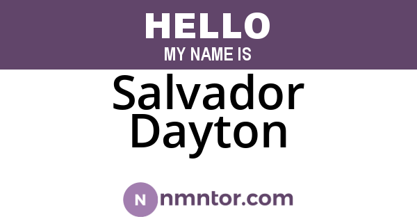 Salvador Dayton