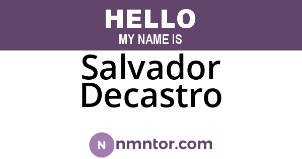 Salvador Decastro