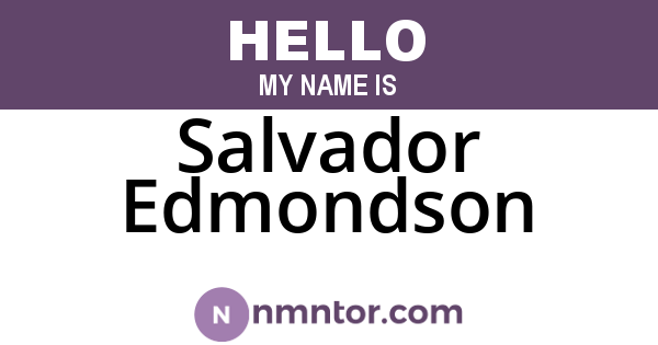 Salvador Edmondson