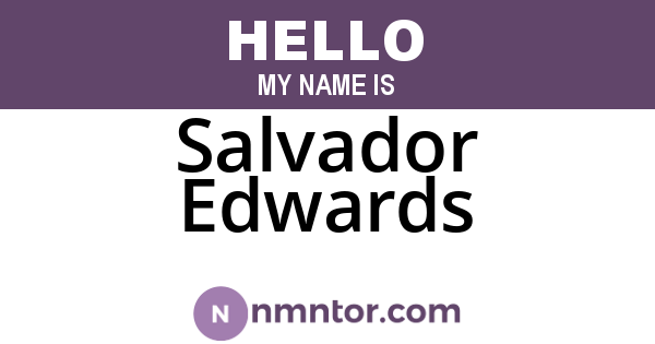 Salvador Edwards