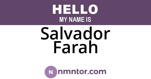 Salvador Farah