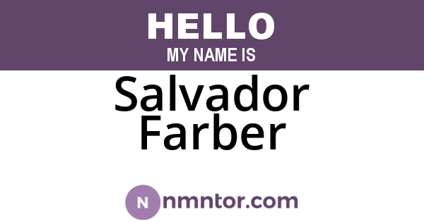 Salvador Farber