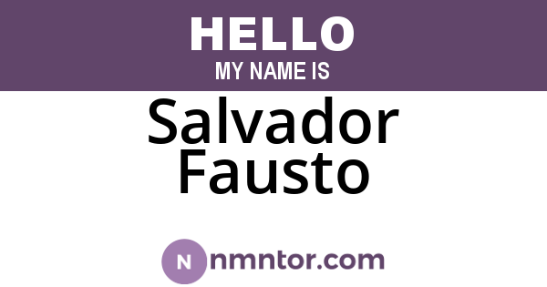 Salvador Fausto