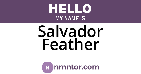 Salvador Feather