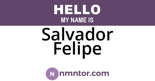 Salvador Felipe