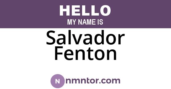 Salvador Fenton
