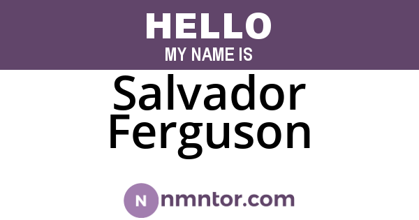 Salvador Ferguson