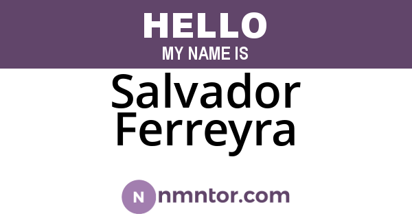 Salvador Ferreyra