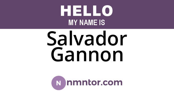 Salvador Gannon