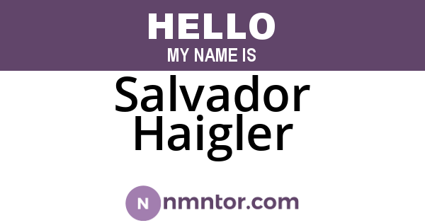 Salvador Haigler