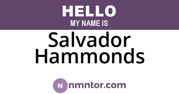 Salvador Hammonds