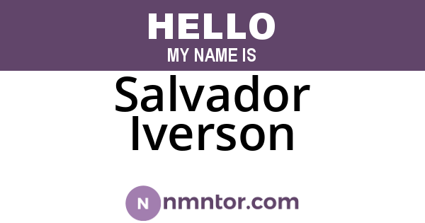 Salvador Iverson