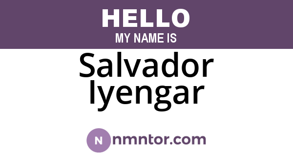 Salvador Iyengar