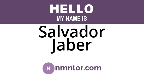 Salvador Jaber