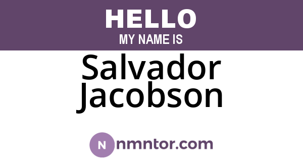 Salvador Jacobson