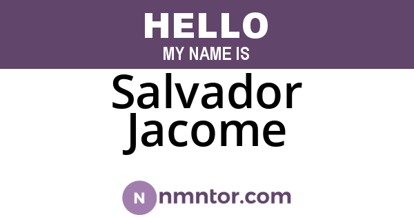 Salvador Jacome