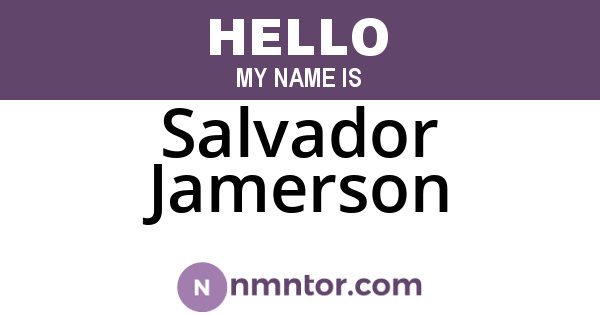 Salvador Jamerson