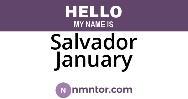 Salvador January