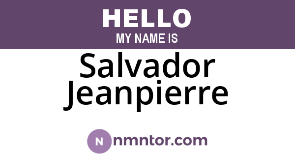 Salvador Jeanpierre