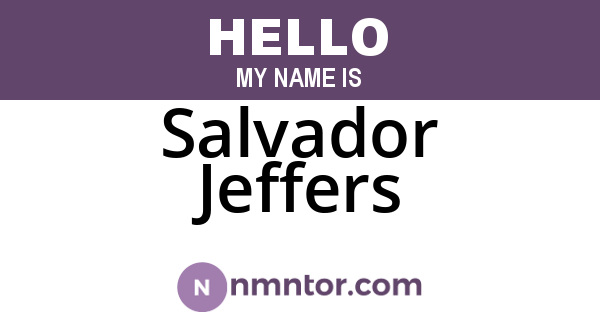 Salvador Jeffers