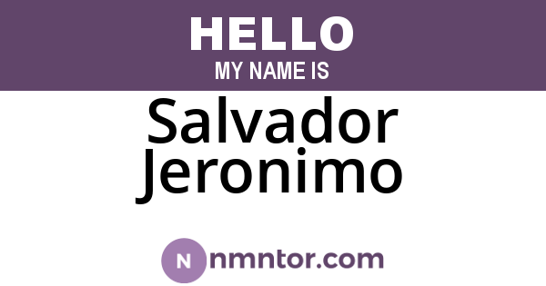 Salvador Jeronimo