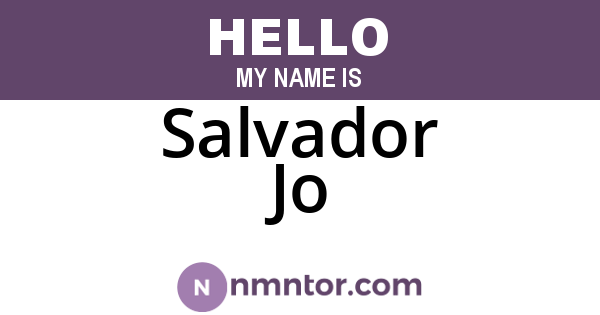 Salvador Jo