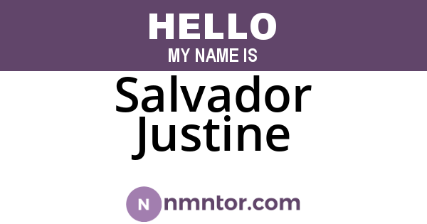 Salvador Justine